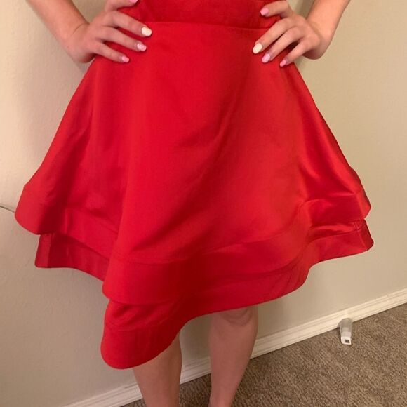 City Vibe‎ red mini party dress, size 1 - Picture 4 of 16